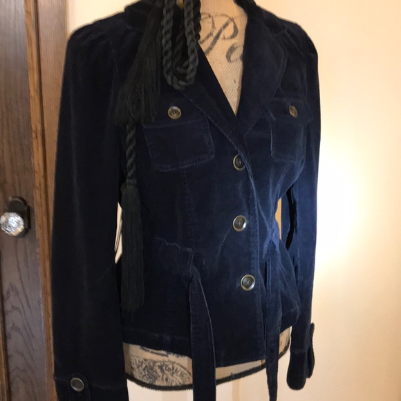 Ann Taylor Loft corduroy Jacket, Dark Blue size 6 - Picture 4 of 6